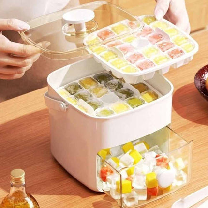 Easy-Press Portable 48 Ice Maker Countertop Fast Ice Cube Machine for Home Use