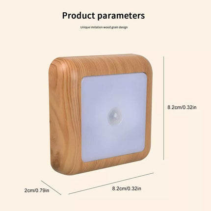 Motion Sensor 6 LED Night Light Battery Powered Indoor Closet Cabinet Wall Lamp