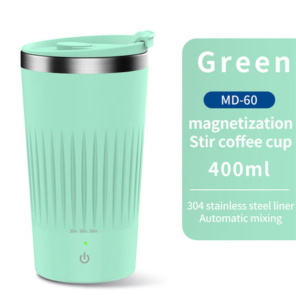 400ml Self-Stirring Electric Mug: Auto-Mixing for Coffee, Milk Tea, Beer & More