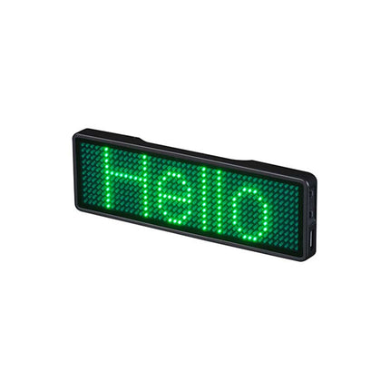 LED Bluetooth Digital DIY Programmable Scrolling Name Message Tag Badge Sign for iphone