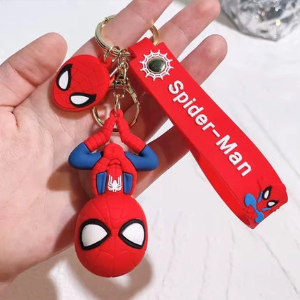 Cartoon Character Keychain Keyring Set, Bag Charm Clip, Novelty Party Stocking Filler Gift