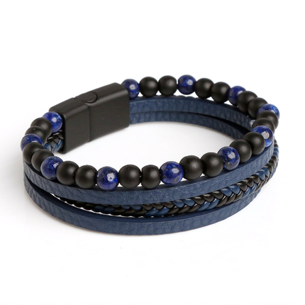 Braided Fashion Bracelets PU Leather Bracelet Bangle Wrap Wristband