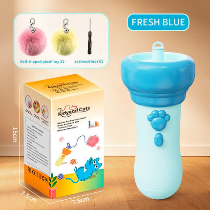 Electric Cat Teaser Toy with Eject & Retrieval, Interactive Play for Indoor Cats
