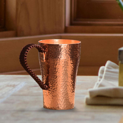 400ml Copper Moscow Mule Mug, Multipurpose Tea Coffee Cup for Hot & Cold Drinks