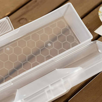 Portable Multipurpose Storage Box, Clear Bread & Cake Roll Packaging Container, Dual Use Organizer for Food, Art Craft & Stationery Supplies