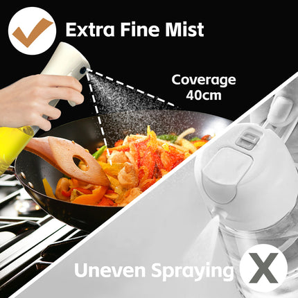 2 Pack 200ml Refillable Oil & Water Spray Bottles – Kitchen Cooking Misters