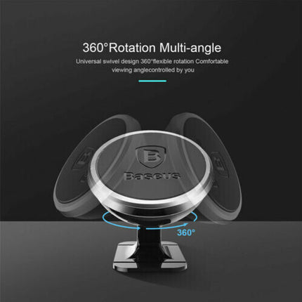 Baseus 360° Rotating Magnetic Cell Phone Holder Car Mount Stand Universal GPS