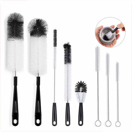 8Pcs Long Handle Bottle Cup Cleaning Brush Brew Scrubbing Kitchen Cleaner Washer