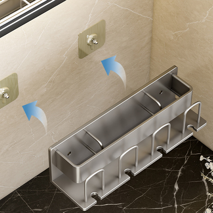 3/4 People Toothbrush Holder Toothpaste Organizer Toothbrush Rack for Bathroom