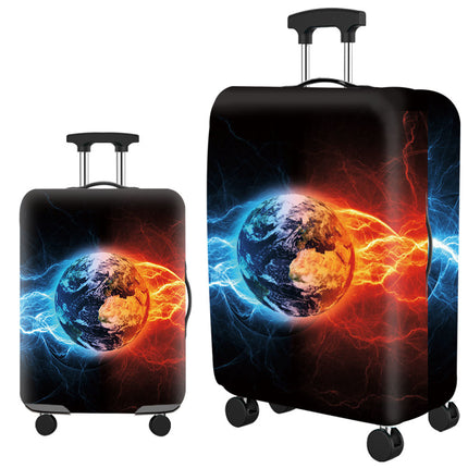Colorful Elastic Luggage Protective Cover Fit 25-28 Inch Travel Trolley Suitcase
