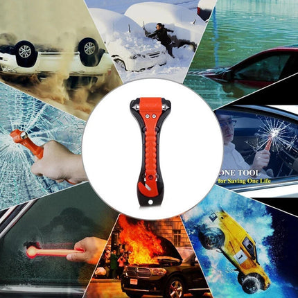 4PCS Car Emergency Safety Escape Hammer, Window Glass Breaker with Seatbelt Cutter Tool