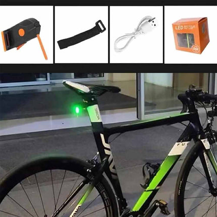 LED Bike Tail Light, Rechargeable USB Bicycle Rear Cycling Lights