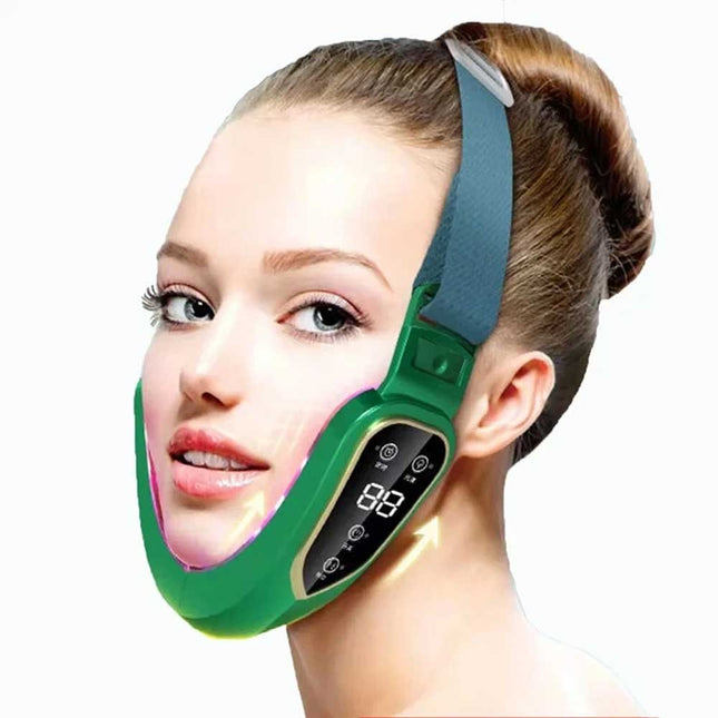 V-Face Shape Massager Skin Neck Lift Slim Double-Chin Removal LED Photon Therapy