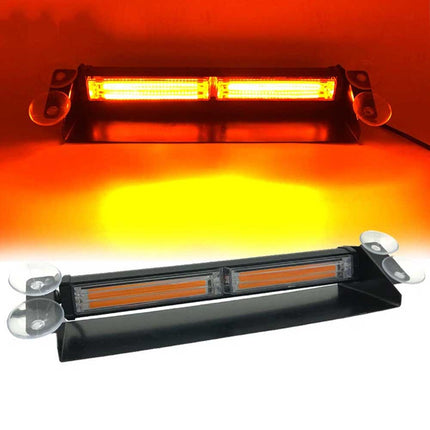 12V-24V Amber LED Warning Strobe Beacon Car Roof Flashing Recovery Light Bar