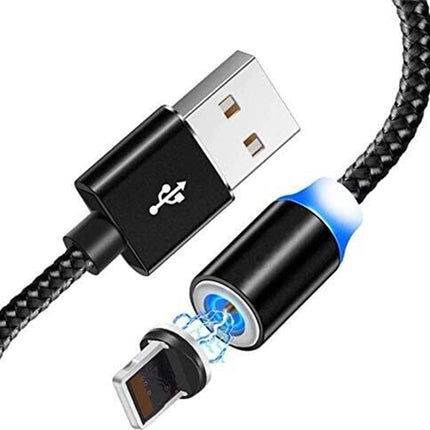 2PCS Magnetic USB-A LED Charging Cable /USB C/Micro For iPhone 14 Samsung 1M 2M