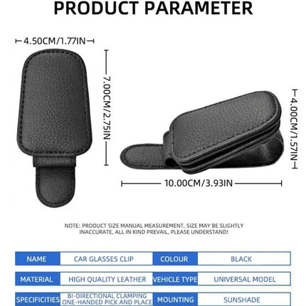 Universal Car Sunglasses Holder Clip Sun Visor Glasses Organizer for Cars Trucks