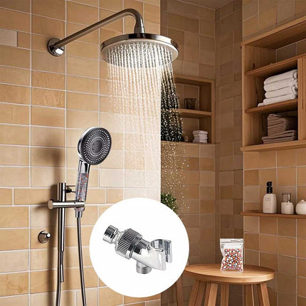 Deluxe 5 IN 1 Filtered Shower Head High Pressure 5 Modes Hard Water Mineral Bead