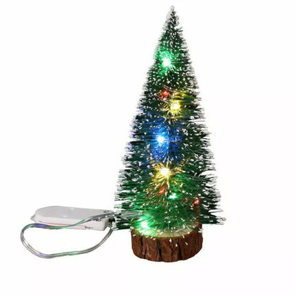 2X 30CM Mini Christmas Tree Table Top Desk Led Small Light Xmas Decoration