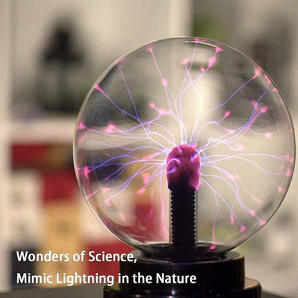 Plasma Ball Globe Light Glowing Table Lamp Sound Touch Activated Disco Party