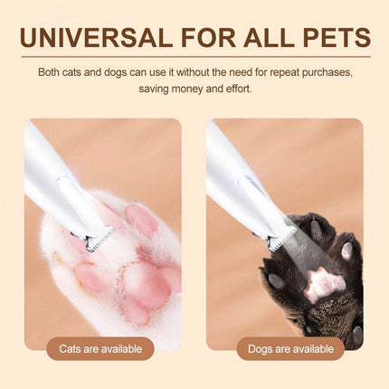 Professional Cordless Pet Clippers - Silent Dog Hair Trimmer & Grooming Shaver Set with Free Replacement Blades