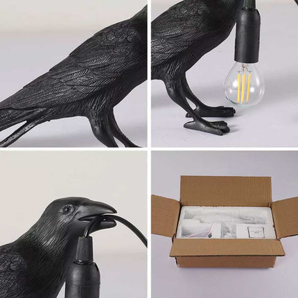 Resin Lucky Bird Wall-Lamp Table Lamp Night Light Bedside Table LED Decor