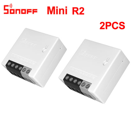 Sonoff Mini R2 Wifi Smart Switch 2 Way Modules eWeLink APP DIY Work with Alexa