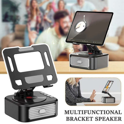 Adjustable Phone & Tablet Stand with Built-in Bluetooth Speaker