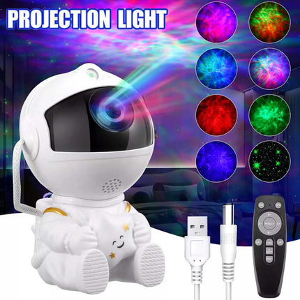 LED Astronaut & STAR Projector Light USB Starry Night Light Bedside Table Lamps