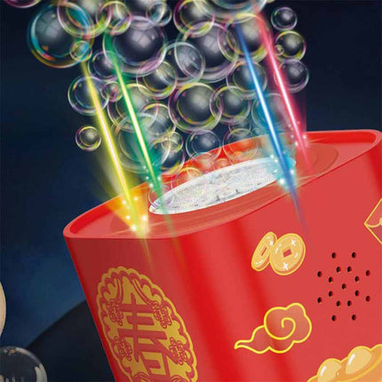 Electric Firework Bubble Machine 12 Holes Firework Shape Festive Bubble Blower