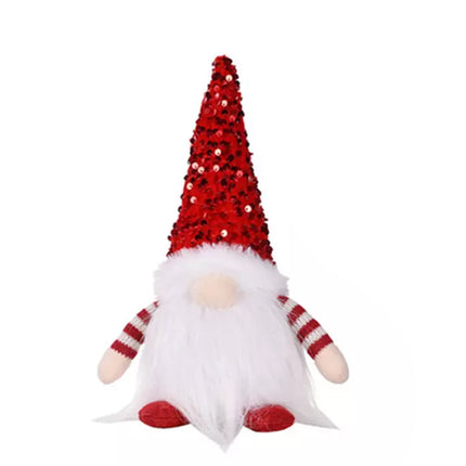 1x Christmas Gnome Santa Light with Bling Hat Xmas Party Decor Home Table Decor