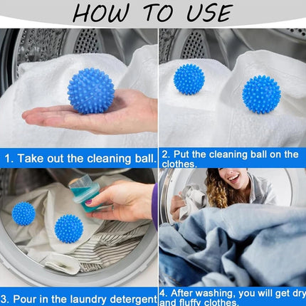 4Pack Reusable Eco Dryer Balls | Plastic Softener Balls for Tumble Dryers & Washing Machines