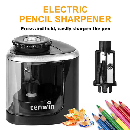 Electric Automatic Pencil Sharpener Battery Operated Kids School Office Gift
