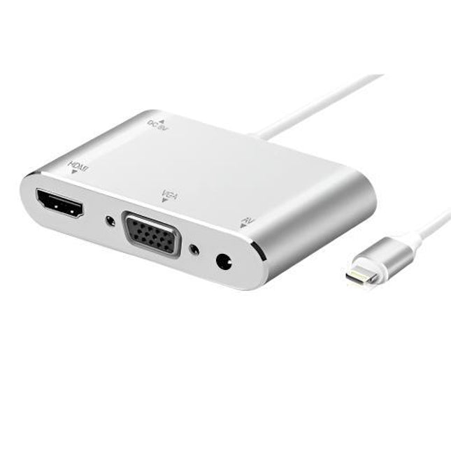 3 in1 Hub iphone ipad to HDMI VGA Audio Adapter For iPhone 13 12 Pro Max X XS XR
