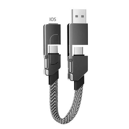 PD 60W Multi USB QC Fast Charging Cable 4in1 Type-C to Type C For iPhone Andriod