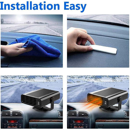 Electric Car Heater DC 12V Heating Fan Defogger Defroster Demister Portable