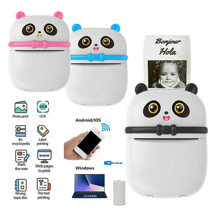 Mini Pocket Bluetooth Thermal Printer, Portable Label & Photo Maker