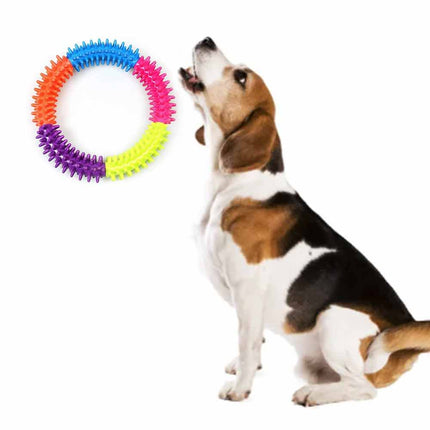 Dog Biting and Chew Ring Puppy Dog Play and Training Chew Toy Dog Dental Toy