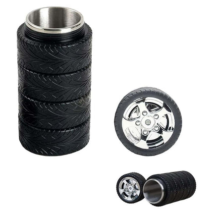 300ml Tire Coffee Tea Mug with Stainless Steel Interior, Heavy-Duty Durable Cup