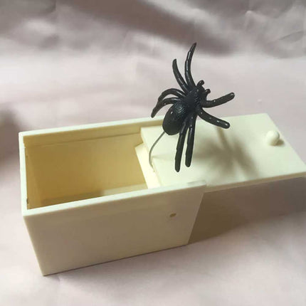 Prank Spider Scare Box Halloween Joke Toy