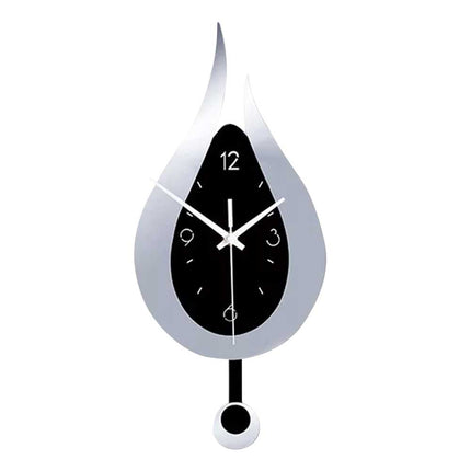 Waterdrop Silent Wall Clock Modern Pendulum Acrylic Wall Hanging Silent Clock