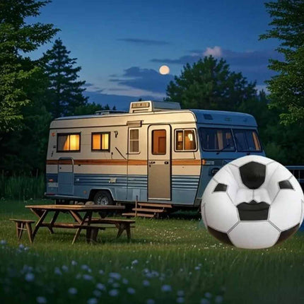 Waterproof PVC Inflatable Chair, Football Style Indoor Outdoor Sofa