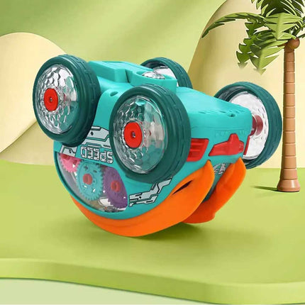 Speedlite Dynamic Gear Powered Car with Led Lights Light Up Toy Kids Xmas Gift