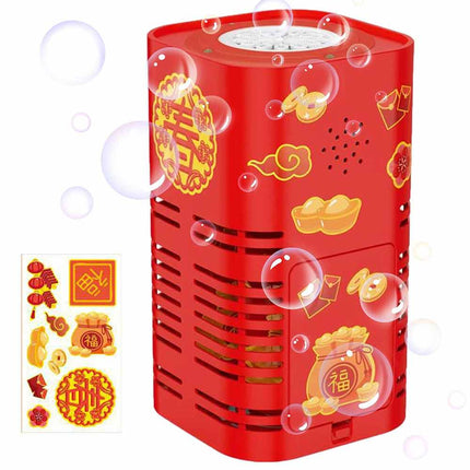 Electric Firework Bubble Machine 12 Holes Firework Shape Festive Bubble Blower