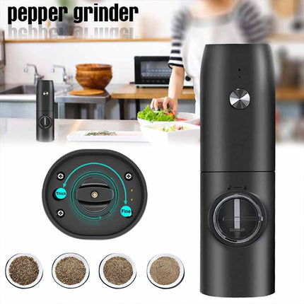 Electric Salt And Pepper Grinder Set USB Rechargeable Salt And Pepper Mill