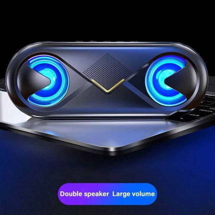 Ultra Loud High Bass Portable Wireless Outdoor Bluetooth Speaker - Black