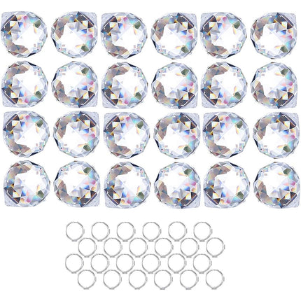 12pcs Crystal Prism Ball Rainbow Maker Window Prisms Hanging Pendant Suncatcher