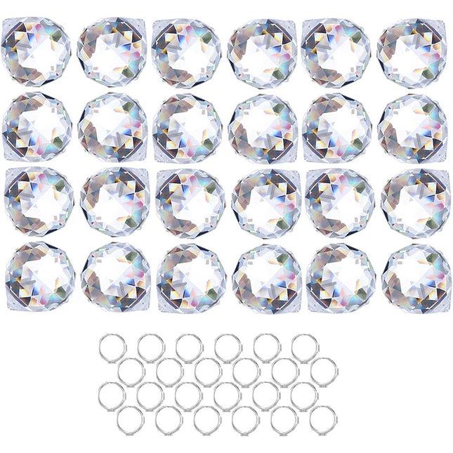 12pcs Crystal Prism Ball Rainbow Maker Window Prisms Hanging Pendant Suncatcher