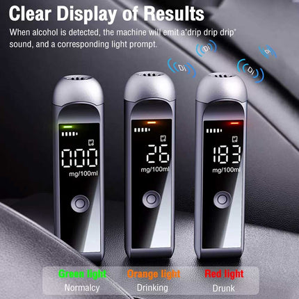Digital Breath Breathalyzer Test Alcohol Tester Analyzer Detector Rechargeable