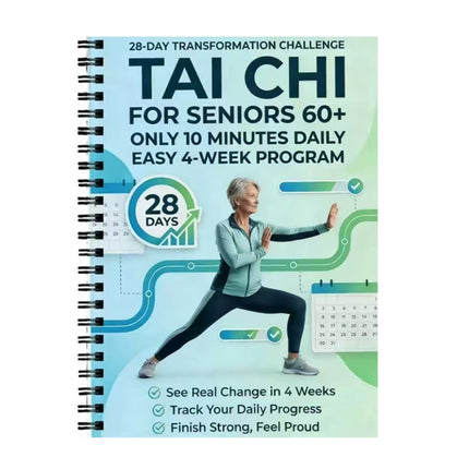 Spiral-Bound Tai Chi Daily Exercise Book for Beginners & Senior Practitioners