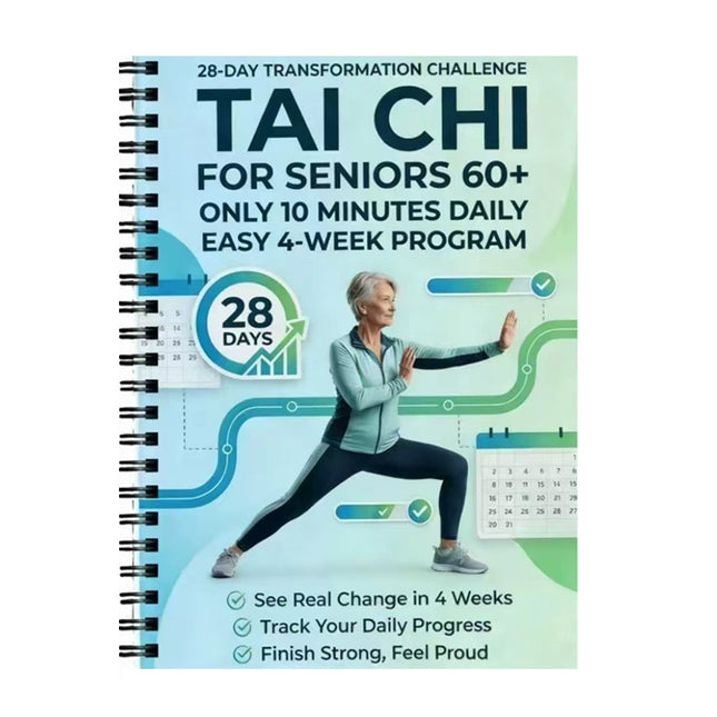 Spiral-Bound Tai Chi Daily Exercise Book for Beginners & Senior Practitioners